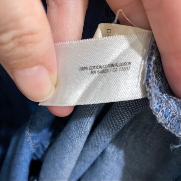 OLD NAVY Denim Pocket Tent Casual Knee Length Lg - Picture 7 of 7